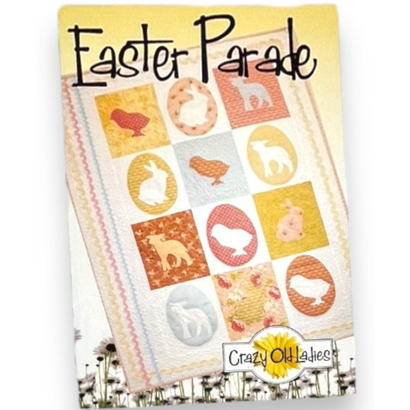 EASTER PARADE Quilt Pattern by Crazy Old Ladies | #COL472 | Chicks, Bunny, Lamb - Picture 2 of 6